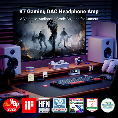 Fosi Audio K7 Desktop DAC Headphone Amplifier1 Fosi Audio K7 Desktop DAC Headphone Amplifier1