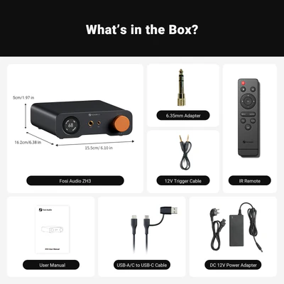 Fosi Audio ZH3 DAC Headphone Amp6 Fosi Audio ZH3 DAC Headphone Amp6